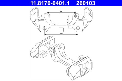 Brake caliper carrier - brake,