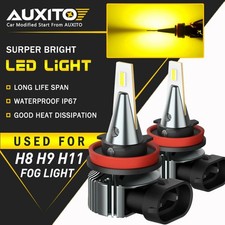 2X AUXITO H11 H8 LED Fog