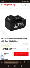 Snap On tools - 18v 5AH 90WH