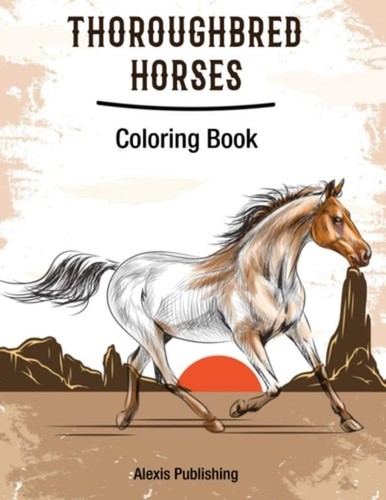 Thoroughbred horses coloring - thoroughbred,
