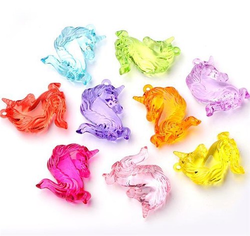 Unicorn acrylic charms - unicorn,