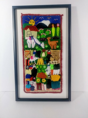 Arpillera fabric applique - fabric,