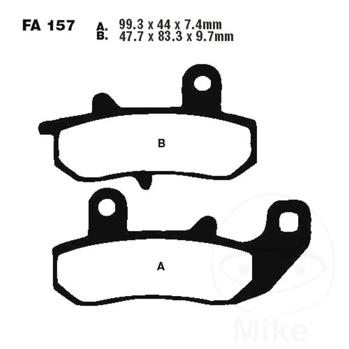 Ebc brake pads - brake, standard