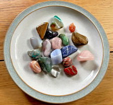 Gemstone Nuggets - Mixed Tumbled Stone Bundle - Polished Semi-Precious Gemstones
