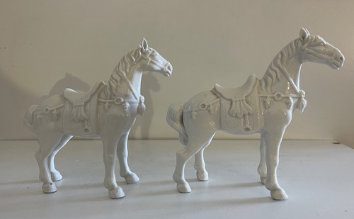 China horse pair porcelain - pair,