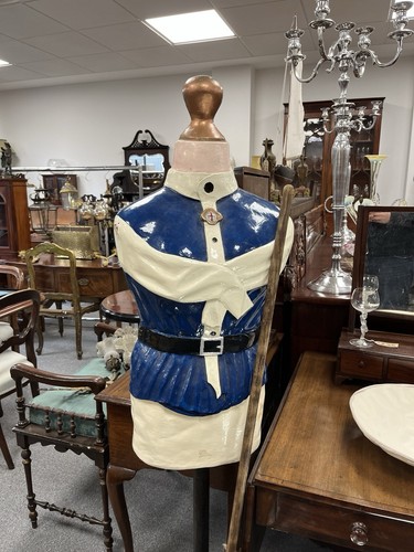 Vintage painted mannequin - painted, mannequin/