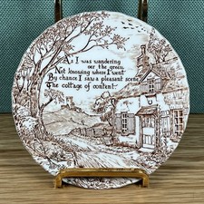 CROWNFORD CHINA CO INC Staffordshire Vintage 6 inch Collector Plate ‘As I was..’