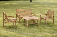 Wooden garden furniture set - furniture,
