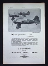 Original WWII Advert – Lagonda & Wyndham Hewitt Ltd, April 5, 1940