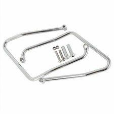 Chrome Saddlebag Support Bracket for Harley-Davidson XL 883 Sportster 04-08