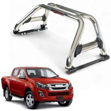 Sports Roll Bar For Isuzu D-Max Double Cab 2012 On Premium Chrome Stainles Steel