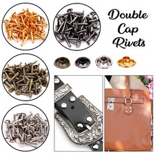 Leather Bag Belt Strap Brass