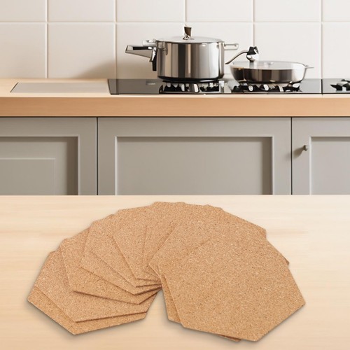 Coasters cork wood mat - cork,