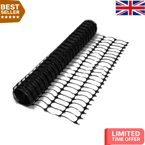 50m black safety barrier - 1m,