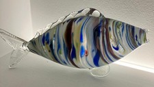 Vintage Glass Fish 25cm Long