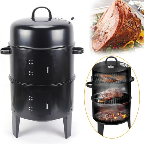 Charcoal bbq smoker cabinet - charcoal,