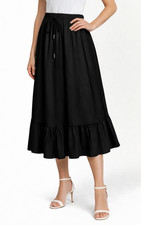 Womens Ladies Maxi Skirt Size