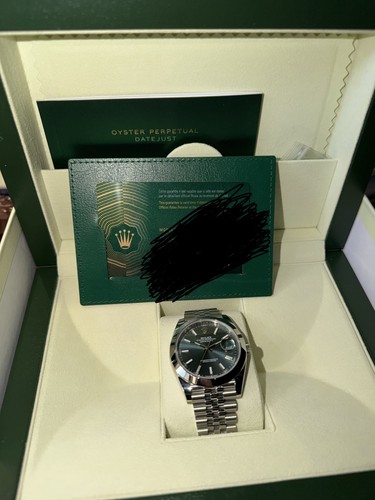 Rolex datejust green dial - green,