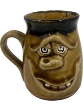 Vintage Character Face Mug Brown Ceramic Novelty Coffee Cup T2247 SC22