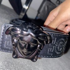 Versace Leather belt With