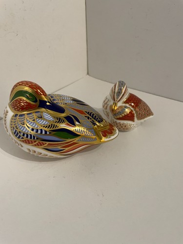 Royal crown derby teal duck - crown,