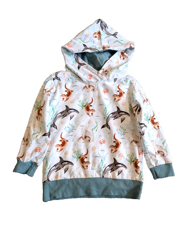 Boys sealife hoodie age 3 - hoodie, 2-3