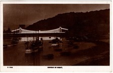 CAERNARVONSHIRE - CONWAY BY NIGHT, REAL PHOTO BY DENNIS