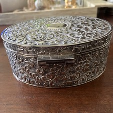Vintage Trinket Box  Embossed