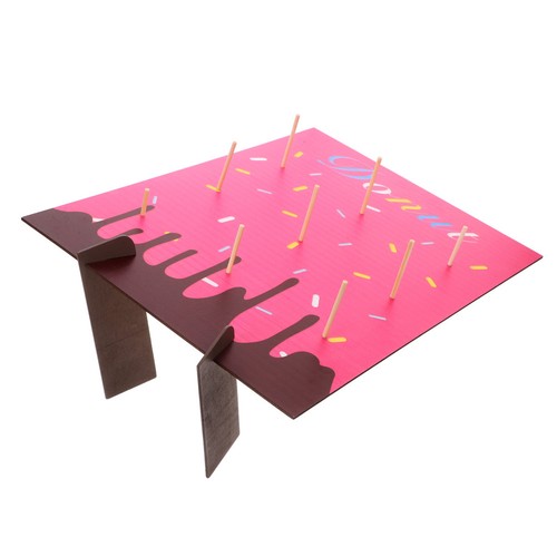 Wooden donut stand - wooden,