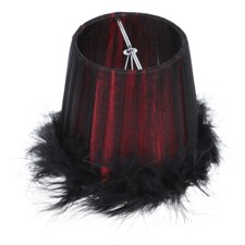 Feather Lampshade Table Lamp