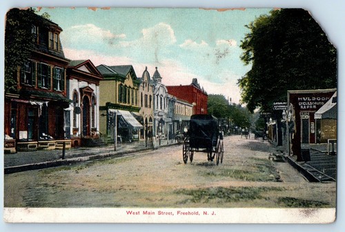 Freehold new jersey postcard - freehold,