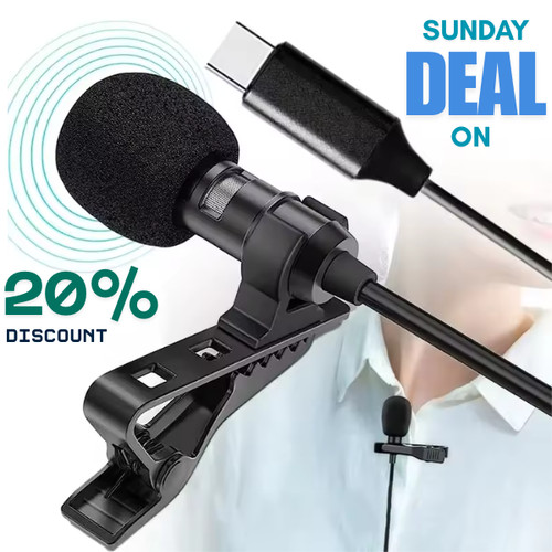 Lavalier clip lapel mic - clip-on,