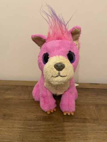 Moose pink plush soft toy - pink, dog