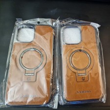Luxury tan leather case - tan,