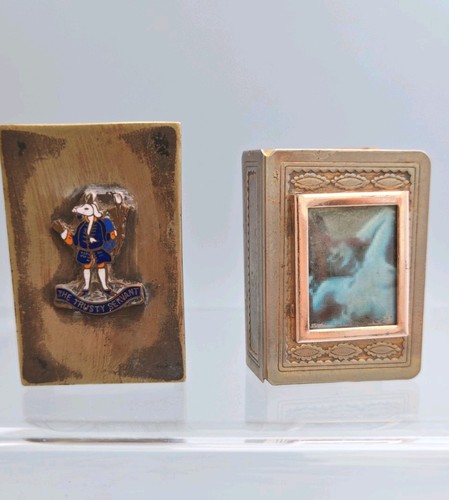 Pair vintage brass pocket - pair, of
