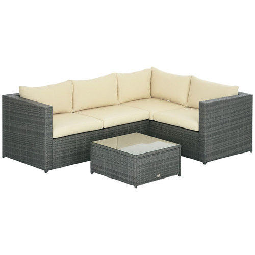 Outsunny 3pcs rattan - outsunny,