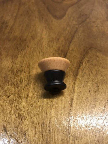 Oak wooden knob - knob, metal
