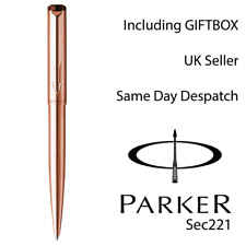 Personalised Engraved Parker Vector STAINLESS STEEL Ballpen-Rose Gold -CHRISTMAS