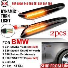 2x Black Smoked Side Indicator