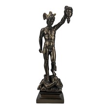 Perseus with Head of Gorgon Medusa Cast Marble Statue Sculpture Bronze Effect