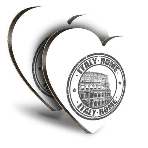 Heart mdf coasters - heart, bw