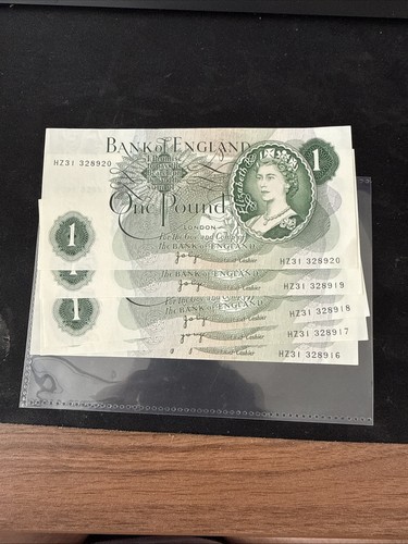 One pound notes - 5x,