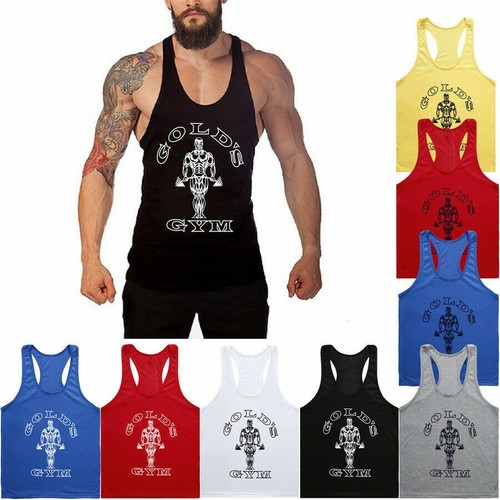 Golds gym vest mens muscle - gym, joe