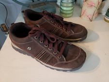 Skechers Grand Jam Brown Leather Shoes, Women's Size 11