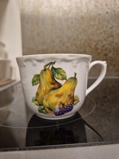 Decorative Kahla Konitz Fruit Decorated 1948 Cup