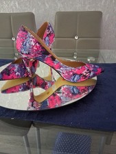 Fiore by Matalan Purple Pink Court Shoes Wedding Races Holiday Size UK 6 EU 39