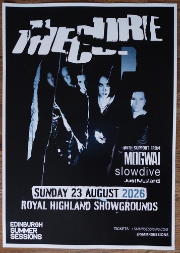 The cure concert poster - the,