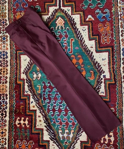 Vintage 1970s claret flared - vintage,