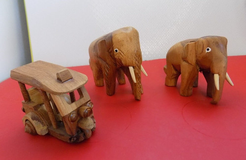 Mini wooden tuk taxi - taxi, &
