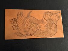 Antique / Vintage Engraving / Etching Copper Printing Plate
